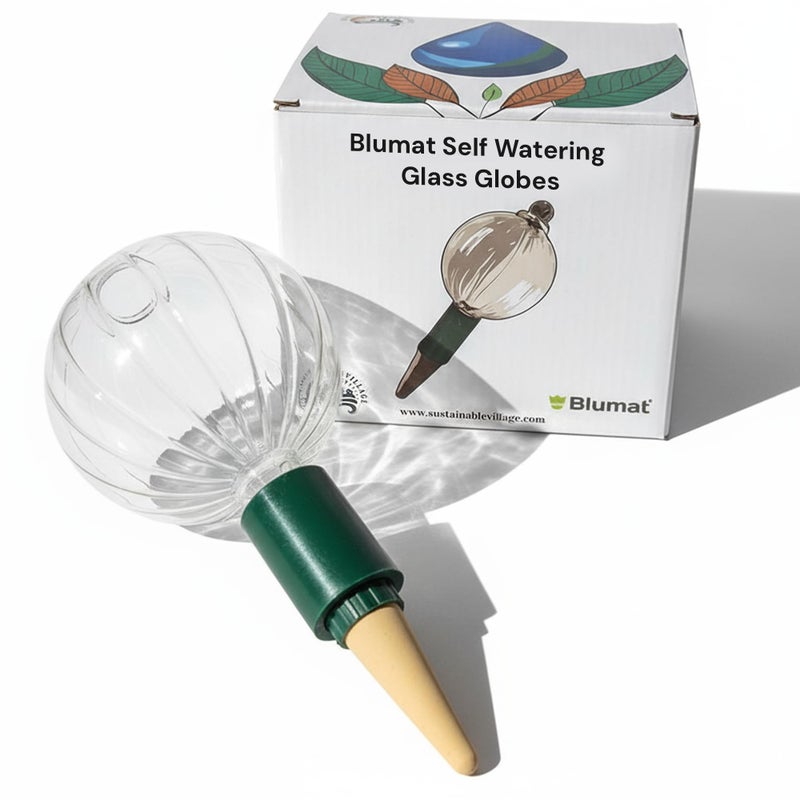 Blumat Glass Plant Self Watering Globes,Automatic Houseplant Drip Irrigation for Indoor Plants, Hanging Plants, Houseplants, Plant Garden Accessories,Vacation Plant Savers,Large Globe Small Adapter - Image 3
